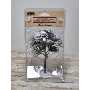 Vintage Lemax 1997 Mountain Pine Medium Village Landscape 7.5" NOS‎